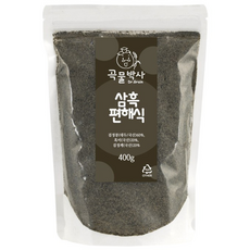 곡물박사 블랙푸드 검정콩 흑임자 쉐이크 400g 검정깨 검은콩 검정쌀 삼흑편해식, 1개