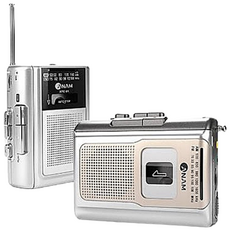 아남 카세트/ATC-01/스피커/녹음/라디오/어학용워크맨, 실버, ATC-01