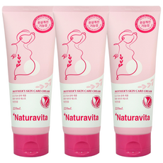 나투라비타 임산부 튼살크림 저자극 붉은선 완화 빠른흡수 임상완료, 220ml, 3개