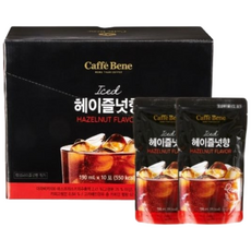 카페베네 파우치 헤이즐넛, 190ml, 10개