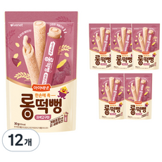 아이배냇 유아용 롱떡뻥, 12개, 30g, 자색고구마맛