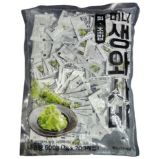 이엔 미니 생와사비 3g X 200개입 상온보관 일회용 배달 와사비, 1개, 600g