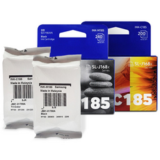 삼성 정품 INK-M185+INK-C185 번들(박스만 없는)잉크세트 / 호환프린터 J1680 J1683 J1685 J1780 J1785, 벌크_(검정+컬러) 정품벌크 세트, 1세트