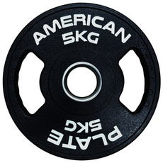 아메리칸플레이트 중량원판 우레탄 블랙 TPU 냄새없는 바벨 플레이트 프리미엄 헬스 5kg 2개
