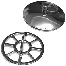 본라이프 최근생산 국산 크롬 욕조마개 세트 욕조거름망 욕조마개 욕조 배수구 마개 욕조 거름망, 수량-1세트