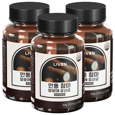 [라이븐] 안동 참마 알로에 아보레센스 유산균 프리미엄정, 3개, 60정