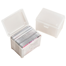 小卡整理多用途收納盒, 2個, 單一顏色