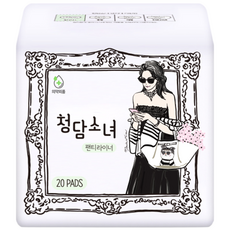 청담소녀 팬티라이너, 롱, 20개입, 1개