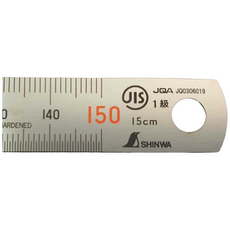 일본제 정품 신와 15cm 스테인레스직자 스텐자 쇠자 스틸자, 1개