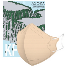 아조라 KF94 새부리형 마스크 대형 100매 홈쇼핑, 베이지, 10개, 10개입