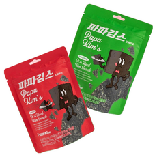 파파김스 김스낵 오리지널+스파이시 다이어트 간식 [원산지:국산(충청남도 서천군)], 4개, 20g
