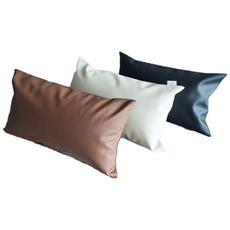 인조가죽 레자베개(대 중 소) 솜포함 방수베개 한의원 관리실마사지베개, 딥브라운, 1개