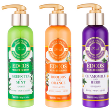 Edcos 抽牙膏薄荷180g+橙子180g+洋甘菊180g套組, 180g, 1組