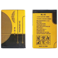 캠핑용 차박용 효도라디오 배터리 BL-5C 1200mAh 라디오 리튬 충전지, 1-1200mAh배터리
