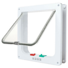 寵物雙向寵物門, 白色, 1個