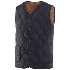 굿도우 남성 기모안감 패딩 조끼