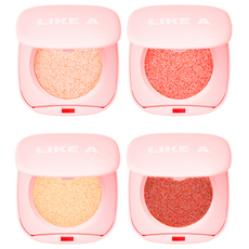 BLESSED MOON 珠光眼影組 4入, Shell Wee Peach，起泡，現代，黑天鵝, 1套