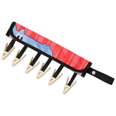 빨래건조대 여행용빨래줄 수건집게 여행용집게, 1개, 하마