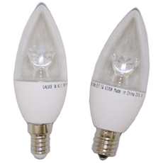 LALUCE LED 촛대구 5W E14 E17 소켓, E17 전구색, 1개