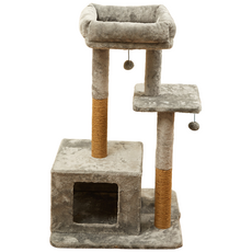 貓咪平台躲貓貓屋貓跳台 中型 101cm, 灰色, 1個