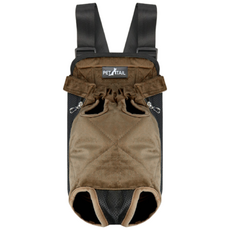 펫테일 애견 강아지 앞가방 슬링백 포대기 프론트백, 9. 브라운 이스 + 어깨보호용패드 1쌍(2개), 1개