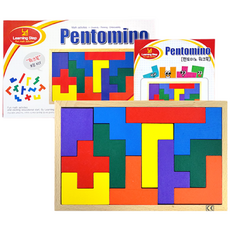 러닝스텝 원목 펜토미노 베이직 소책자포함, 1개