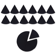 더분 하이드로 스펀지 6P, 검정, 3개