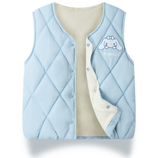 Sorpci 산리오 쿠로미 아동 보온 조끼 겨울 어린이조끼 어린이 겨울 패딩