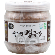 100% 국내산 농산물로 4대를 이어온 전통 장류의 명가/순창 성가정식품/전통 우리콩 청국장 1kg, 1개