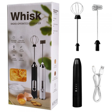 미니 무선 전동 휘핑기 계란 라떼 커피 우유 거품기 세트(스프링 헤드 + 거품 헤드) 휴대용 저소음 충전식 초강력, D05