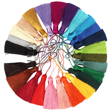 베이직 태슬 장식 수예 공예 선물 포장 테슬 노리개 부자재, 20. 베이지골드