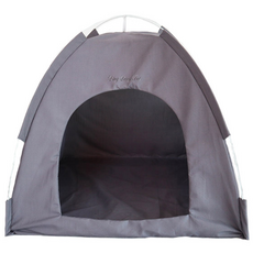 DING DONG PET 寵物一鍵式柔軟方形帳篷, 灰色