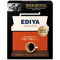 이디야 마일드 아메리카노 원두커피믹스, 1g, 170개입, 1개