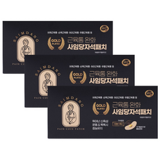 사임당 4000가우스 도금 자석 동전 파스 60매, 3개