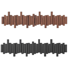 원마켓 고급 수입 너도밤나무 피아노 건반 벽걸이 10키, 1개, 블랙