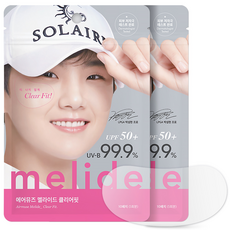 AIRMUSE Clear fit透明防曬貼片 10枚入, 2包, 30g