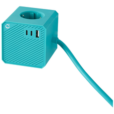 소유 3구 USB 고속충전 pd20w 공증부양 멀티탭 인테리어 플랫플로그 어린이보호캡 불연소재, 1개, 포레스트 그린, 1.5m