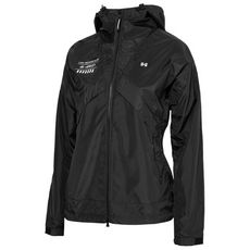 로켓그로스_25SS 험머 여성 H3 그래픽 로고 패커블 경량 바람막이 후드 자켓 블랙