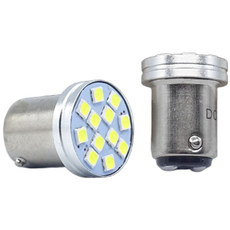 삼항LED 24V용 3030 하이파워 싱글/더블 전구LED / 깜빡이등 브레이크등 미등 S25타입 전구, 싱글전구, 화이트, 1개