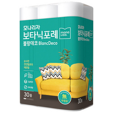 mona LIsa 3層自然紙漿捲筒衛生紙 25m, 30捲, 1袋