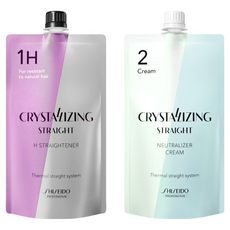 시세이도프로페셔널 매직약 크리스탈라이징 스트레이트크림 1제 H (건강모) + 2제 크림타입, 1개, 400ml