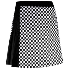 김영주 여성 골프웨어 체커 보드 큐롯 A라인 스커트 치마 라운딩 필드룩