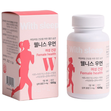 위드슬립 웰니스 우먼 여성건강 꿀잠 수면건강 활력충전 석류농축분말 구절초 천궁 L아르기닌 미강분말 감태추출분말 L테아닌 100g 환, 3개