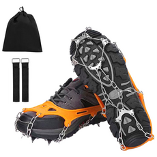 윈터쉴드 스테인리스 체인 경량 아이젠 등산용 미끄럼방지, 오렌지