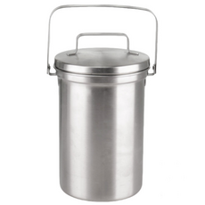 FVEJA'SIV 음식물 쓰레기통 3L, 1개, 실버