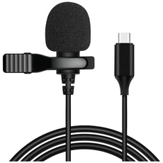 고감도 스마트폰 녹음용 방송용 강의용 소형 유선 핀 클립 마이크, Type-C, 1개, 보미핀마이크