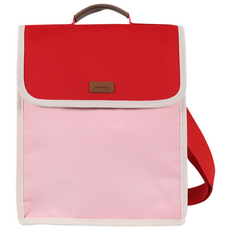 nordico 拼色後背包, 紅色 粉色