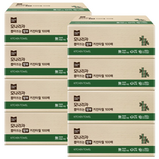 모나리자 뽑아쓰는 3겹 천연펄프 키친타월, 8개, 100매