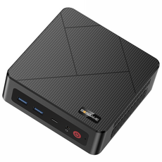BOSGAME 미니 PC AMD Ryzen 5 3550H 미니 피씨 16GB DDR4 1TB SSD 듀얼 RJ45 LAN, E4, WIN11 Pro, 블랙
