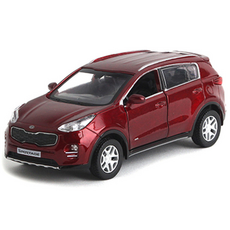 도스 정품 기아미니카 스포티지 QL (블루/실버/레드/화이트) 1:38 Scale, 파이어리 레드, 1개